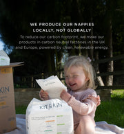 Kit & Kin eco-friendly nappies made in carbon neutral factories