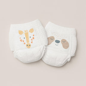 Size 7 nappy pants: giraffe & sloth