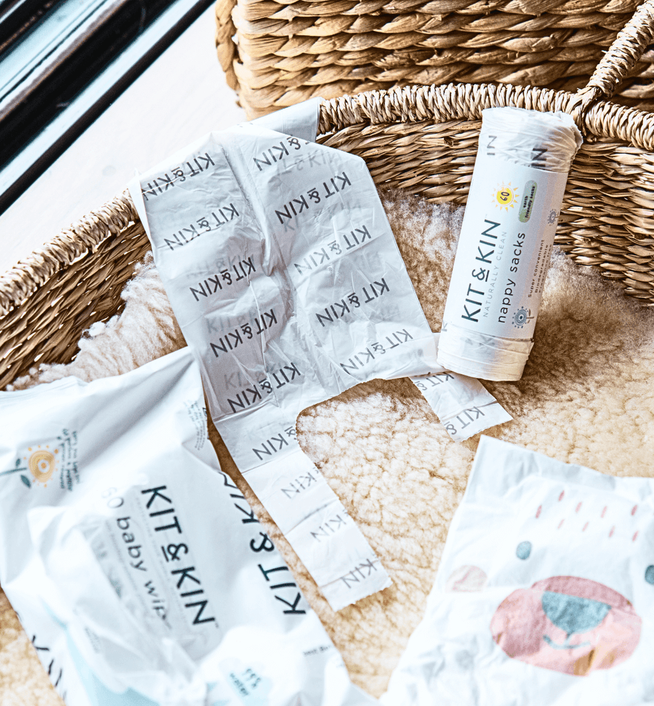 biodegradable nappy bags Kit & Kin