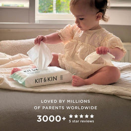 Parents praise Kit & Kin baby wipes for being gentle, durable and preventing nappy rash