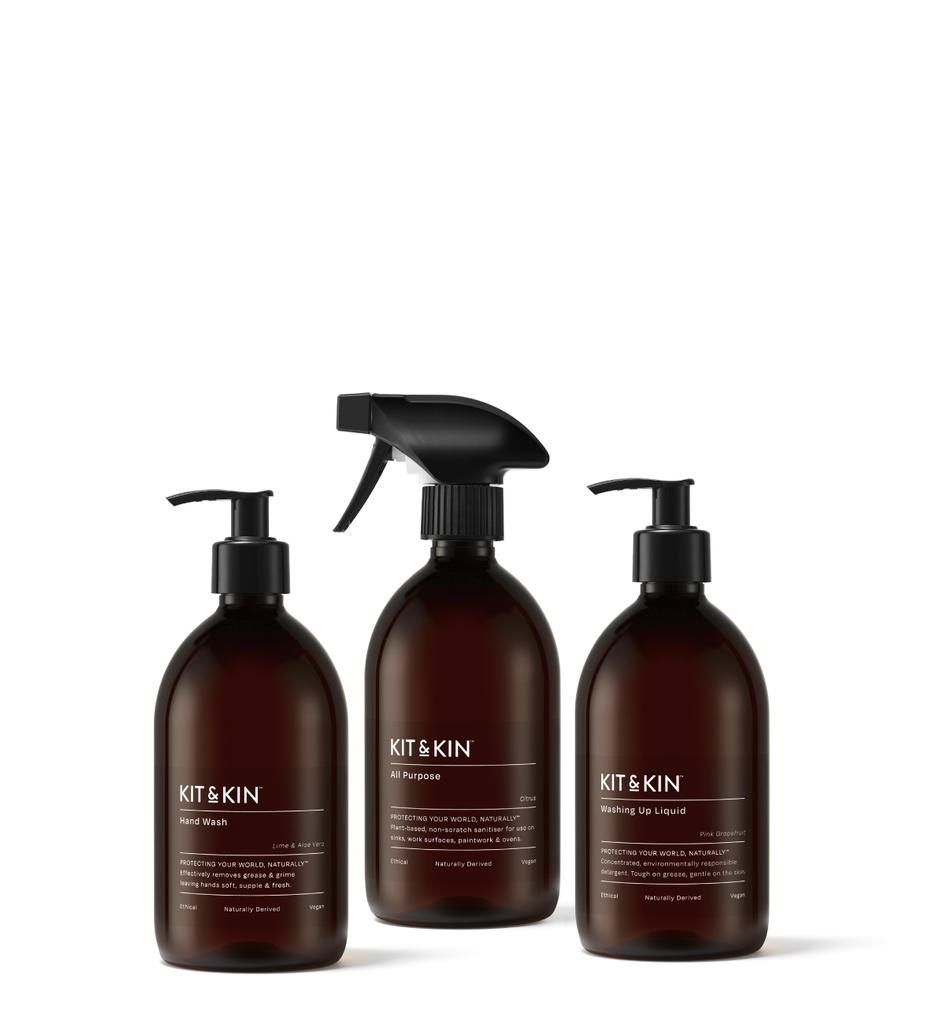 Based Bundle Daily Essentials Eco Cleaning Bundle | Plant-Based & Powerful | Kit & Kin
