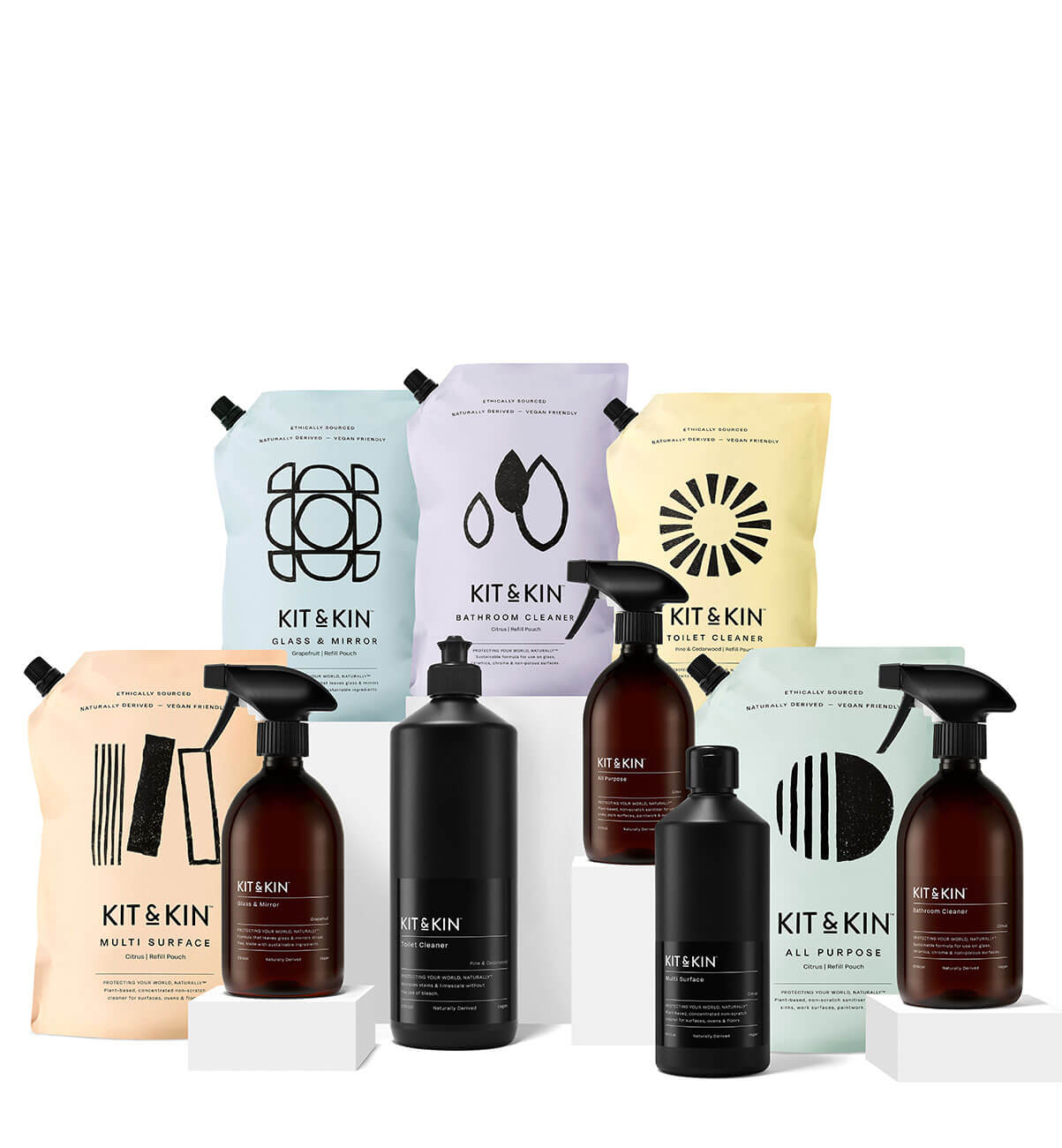 Kit And Kin Meaning Eco Home Cleaning Bundle | Plant-Based & Effective | Kit & Kin