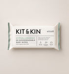 Kit & Kin eco baby wipes pack - hypoallergenic, plastic-free and safe for newborns