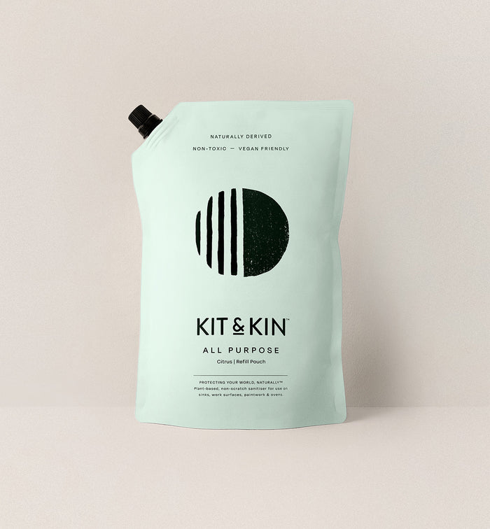 Kit & Kin non-toxic all-purpose cleaner eco cleaning refill bundle for safe, everyday use