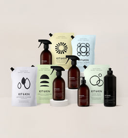 Kit & Kin non-toxic bathroom eco cleaning bundle for safe, sustainable bathroom cleaning