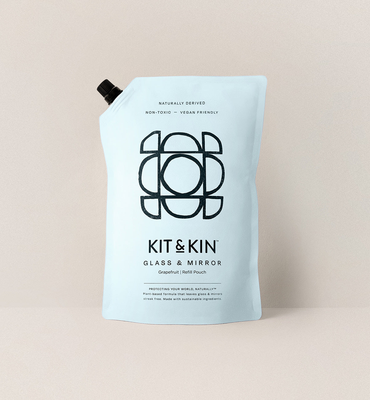 Kit & Kin non-toxic glass and mirror cleaner refill, eco-friendly and leaves your windows and glass streak-free