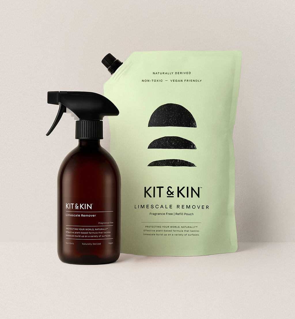 Kit & Kin non-toxic limescale remover eco cleaning refill bundle for sustainable cleaning