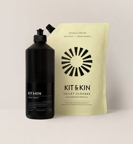 Kit & Kin non-toxic toilet cleaner eco refill bundle for safe and effective cleaning