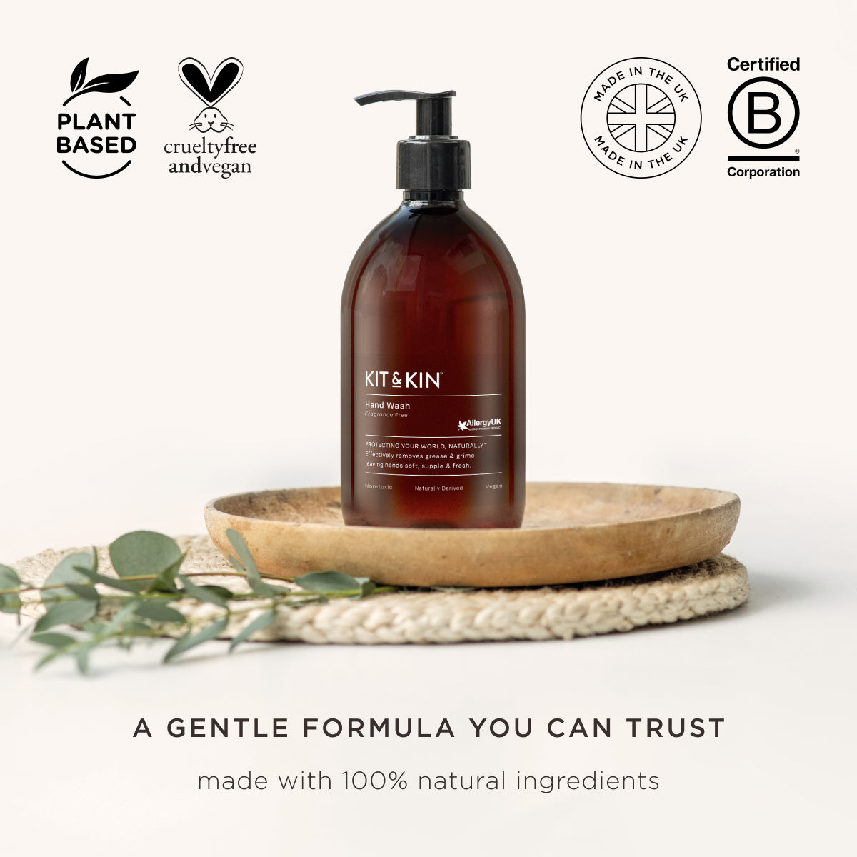 Eco Hand Wash For Sensitive Skin | Non-Toxic Cleaning | Kit & Kin