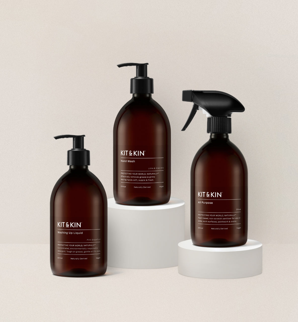 Daily Essentials Eco Cleaning Bundle | Plant-Based & Powerful | Kit & Kin