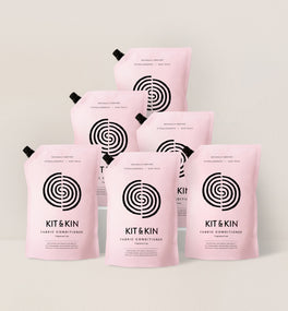 Kit & Kin eco fabric conditioner for sensitive skin, plant-based, non-toxic laundry softener