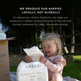Kit & Kin nappies made in carbon neutral factories