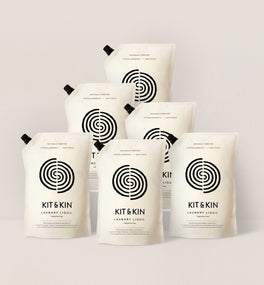 Kit & Kin eco laundry detergent for sensitive skin, plant-based, non-toxic washing liquid