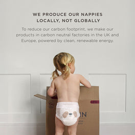 Kit & Kin eco-friendly nappy pants made in carbon neutral factories in UK and Europe
