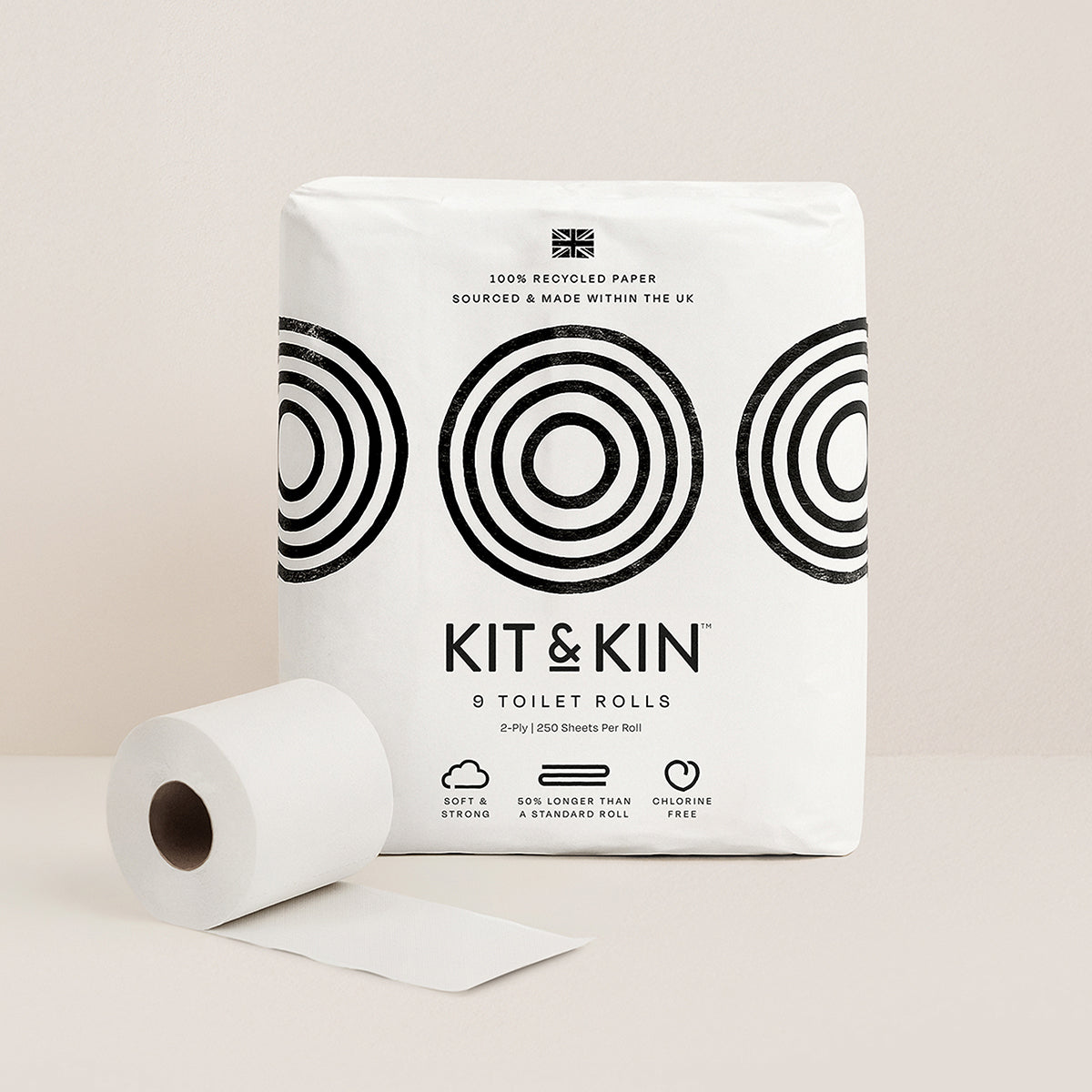 100% recycled toilet roll