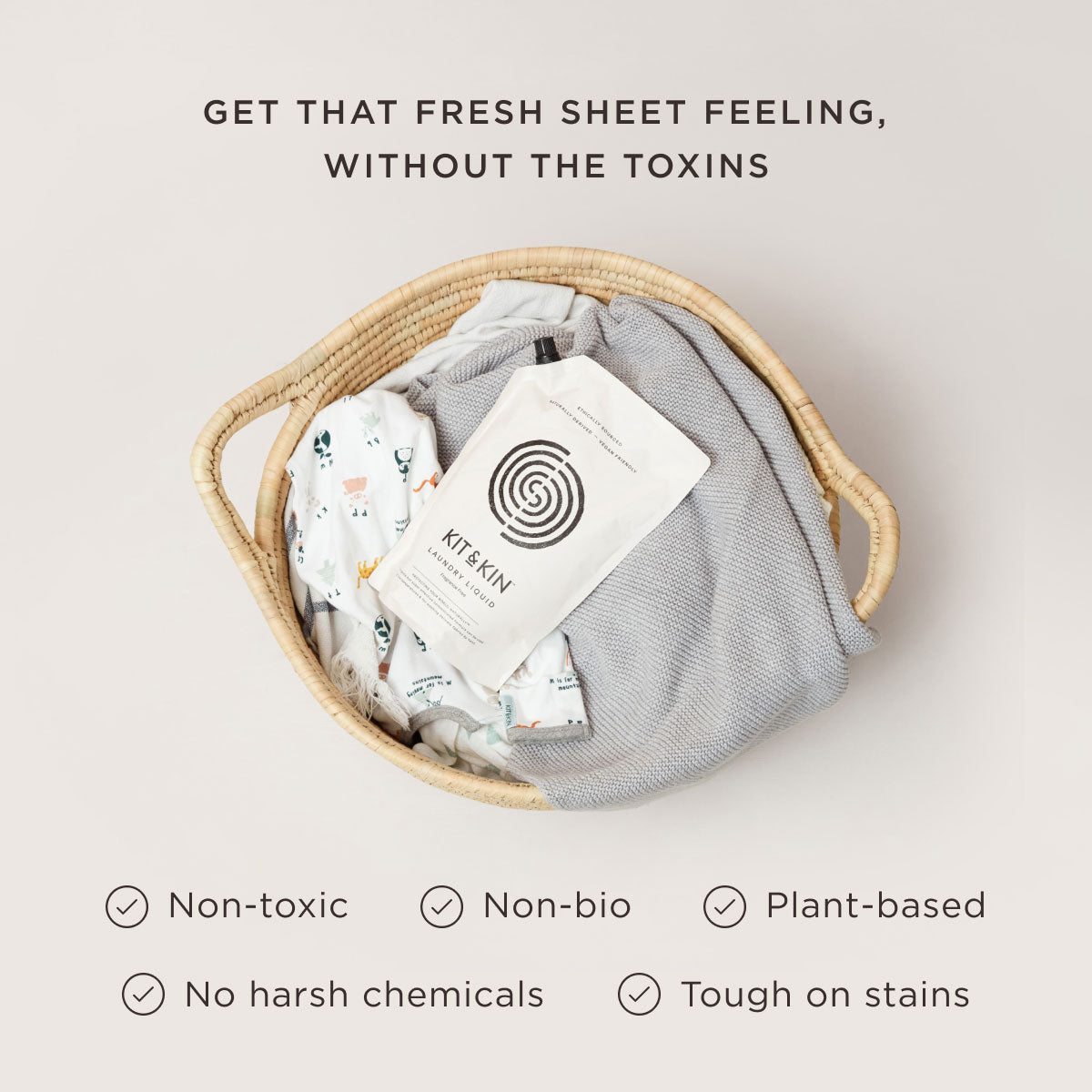 Hypoallergenic Laundry Liquid | Eco & Allergy UK Approved | Kit & Kin