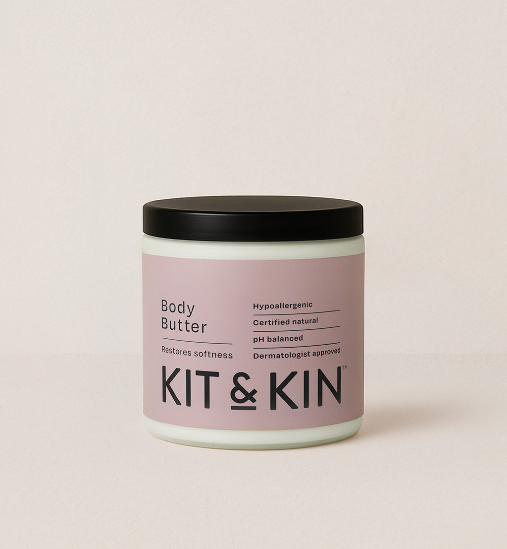 Kit & Kin natural body butter for new mums, gentle, non-toxic and hypoallergenic formula for sensitive skin