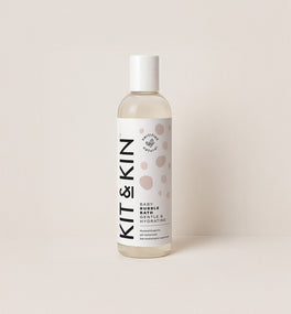 Kit & Kin natural hypoallergenic bubble bath for babies, safe, gentle, plant-based bath time products for newborns
