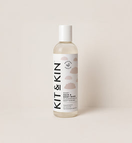 Kit & Kin natural shampoo and body wash for babies, gentle, non-toxic and hypoallergenic formula for sensitive skin