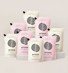 Kit & Kin non-toxic laundry bundle for sensitive skin, plant-based detergent and fabric conditioner