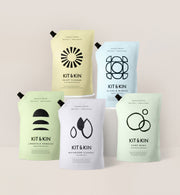 Kit & Kin non-toxic plant-based refillable cleaning bundle, eco bathroom cleaning product refills