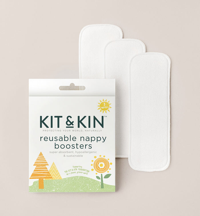 Kit & Kin reusable nappy booster made from soft cotton, designed to add extra absorbency to cloth nappies. Perfect for heavy wetters.