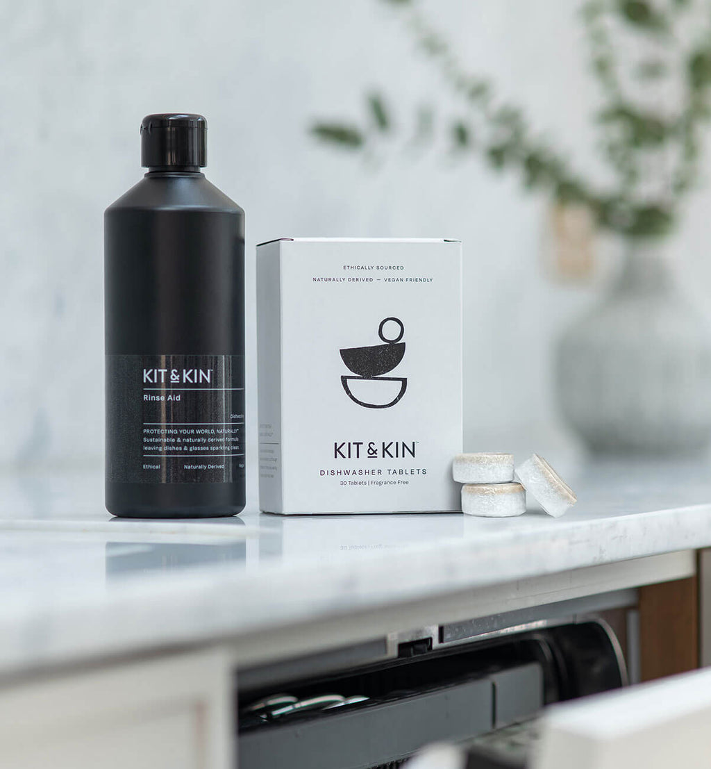 Eco Dishwasher Rinse Aid | Sparkling Finish, No Toxins | Kit & Kin
