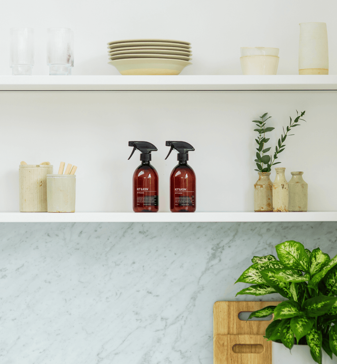 Bottle Kin Kitchen Ultimate Eco Cleaning Bundle | Perfect Housewarming Gift | Kit & Kin