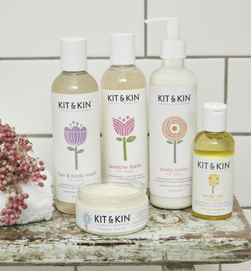 Kit and Kin natural baby skincare products starter pack
